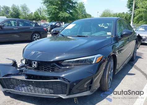 2025 Honda Civic Sport/Sport Touring из США, поврежденный, VIN 2HGFE4F83SH340324